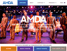 Tablet Screenshot of amda.edu